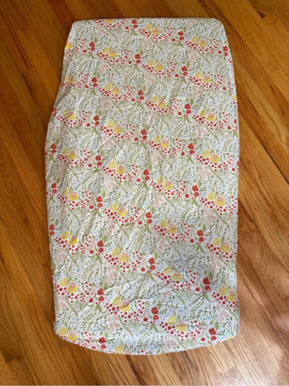 Crate & Kids Floral Cotton Crib Fitted Sheet